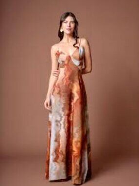 Collector Vicky Tcherassi Abstract Print Maxi Dress